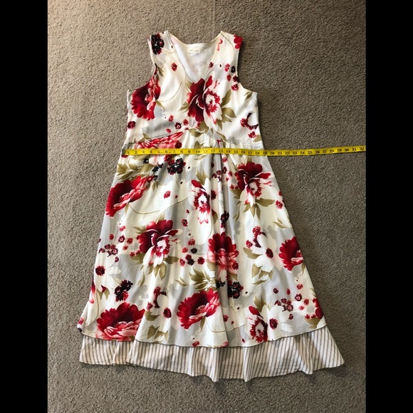 Anthropologie Neesh Cotton Flared Dress sz M Boho - Picture 8 of 12